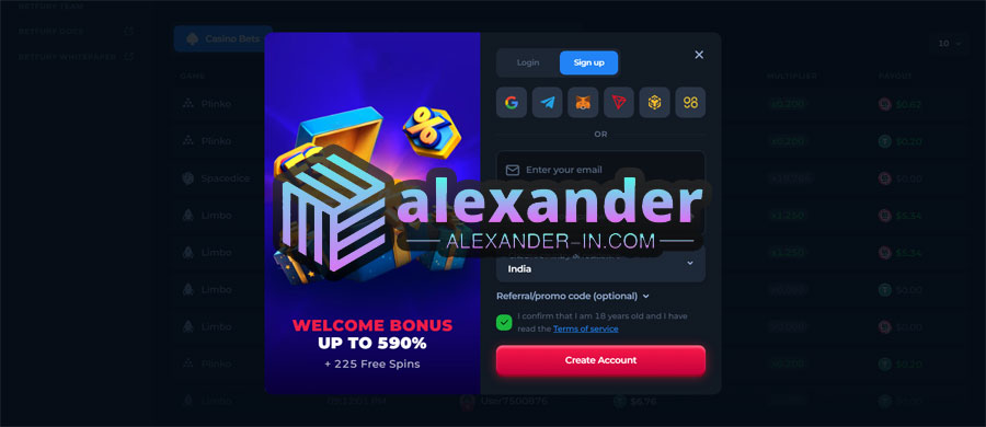 alexander Best Online Casino Payment Methods